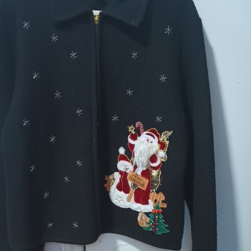 Lisa International Black Wool Sweater